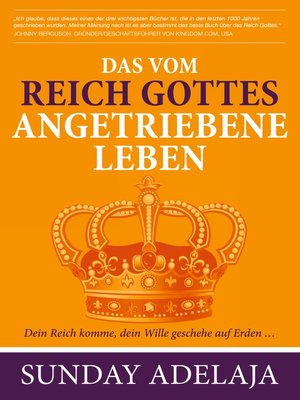 cover image of Das vom Reich Gottes angetriebene Leben